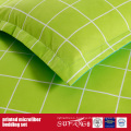 Green Brushed Fabric Combo Printed Microfiber Flat Sheet